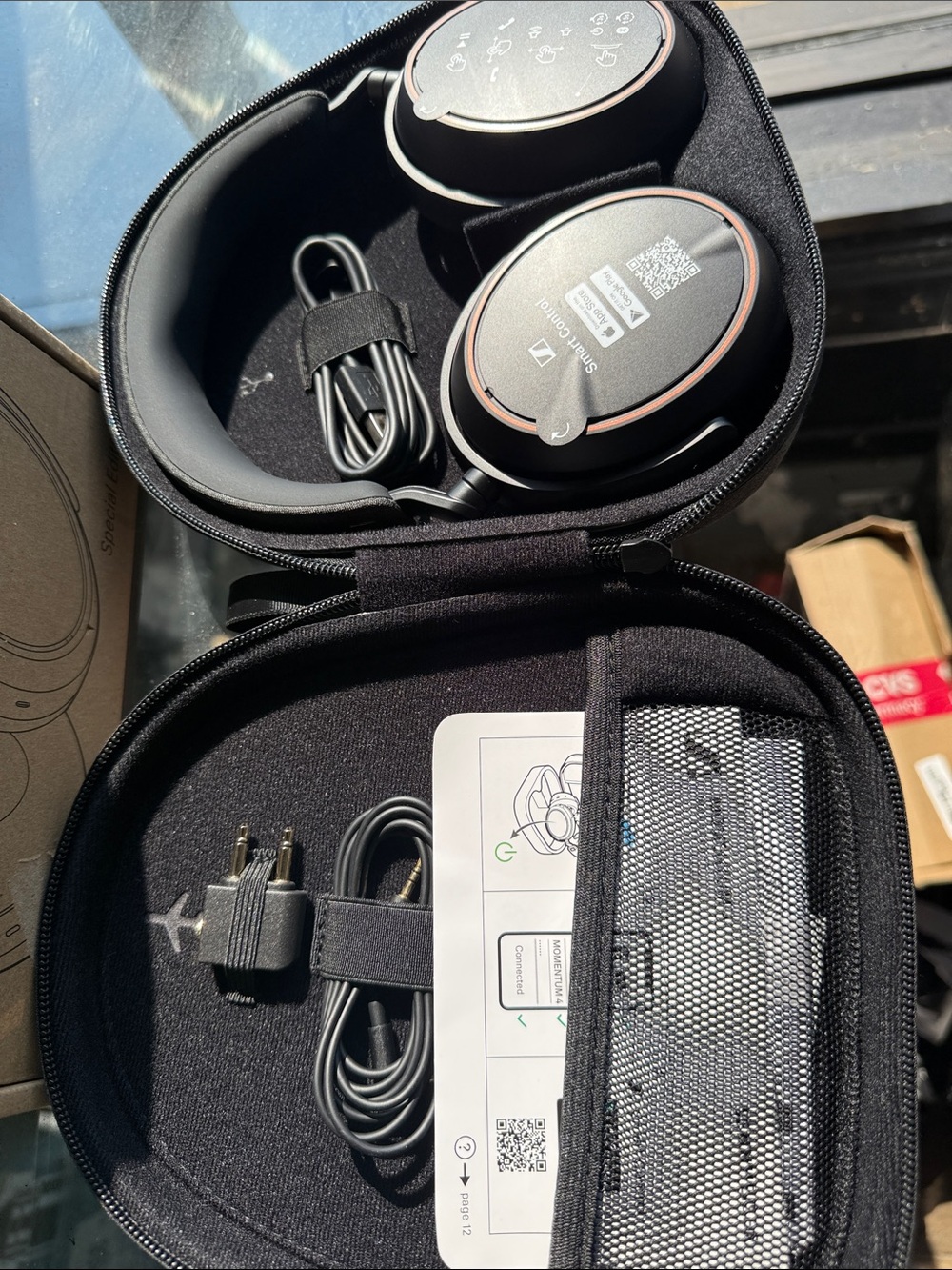 Sennheiser Over-Ear Headphones in Black with Rose Gold Accents